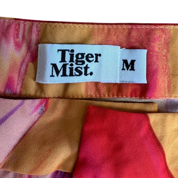 Tiger Mist Vibrant Multicolor Wide Leg Pants with Slits - Picture 5 of 9